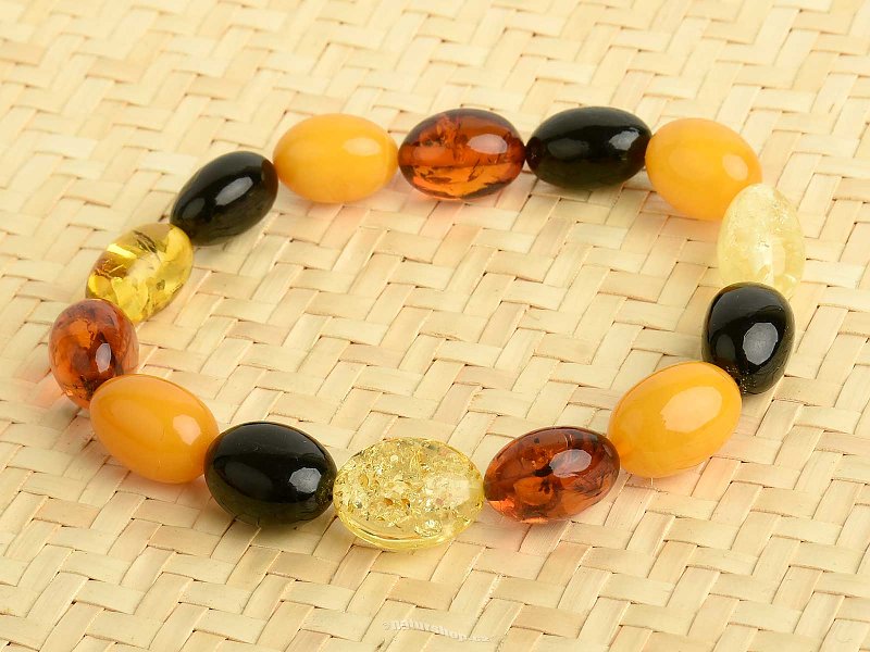 Amber mix color bracelet 9.7g