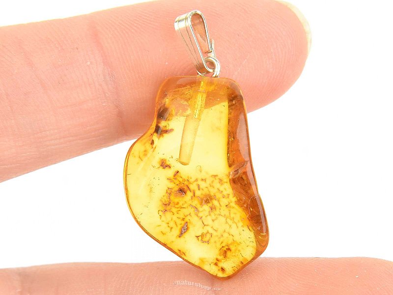 Amber pendant with handle (Ag 925/1000 1.9g)