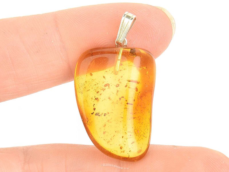 Amber pendant with silver handle Ag 925/1000 (2.4g)