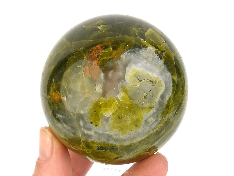 Green opal ball Ø68mm (Madagascar)