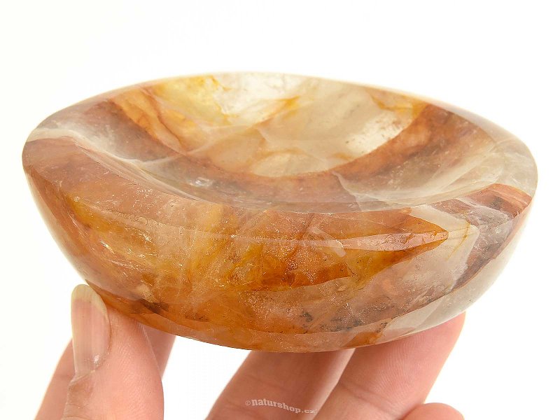 Crystal with limonite bowl from Madagascar 268g