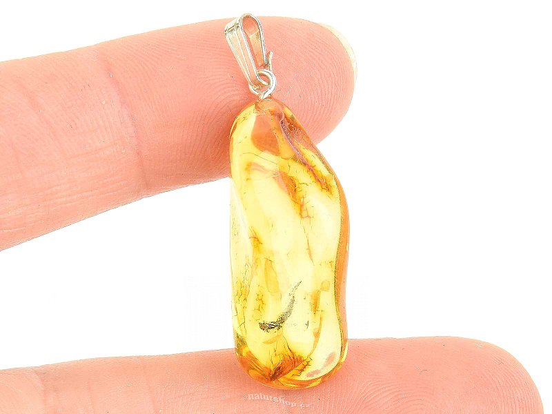 Amber pendant with silver handle Ag 925/1000 2.2g