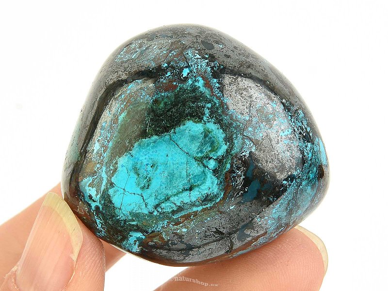 Smooth chrysocol stone from Peru 79g