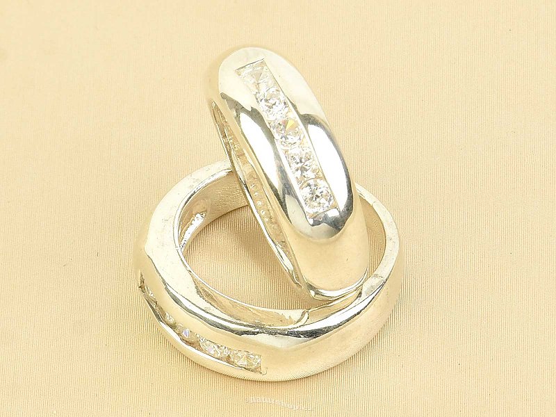 Dámský stříbrný prsten se zirkony Ag 925/1000
