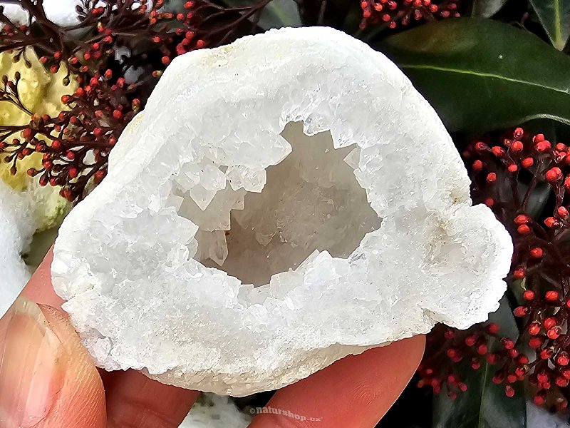 Quartz-calcite geode from Morocco 100g