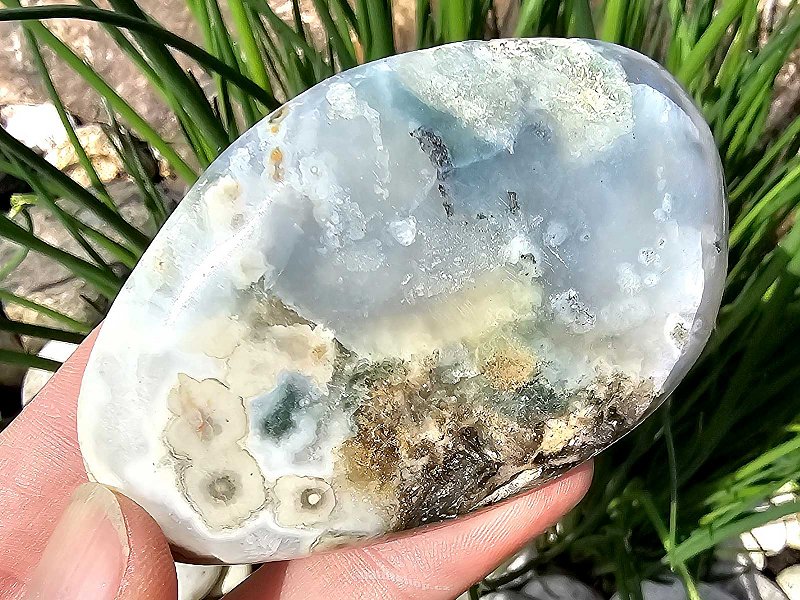 Polished stone jasper ocean 76g