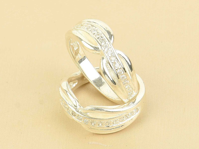 Dámský prsten se zirkony stříbro Ag 925/1000