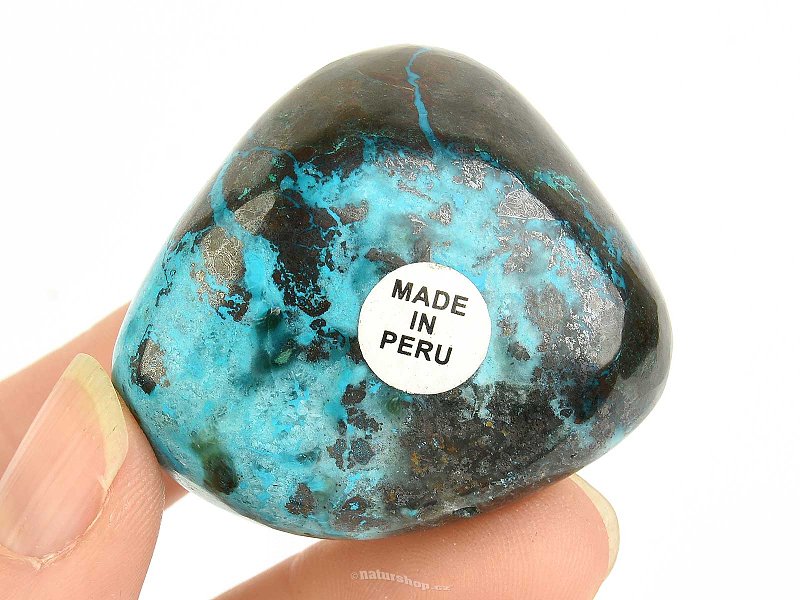 Smooth chrysocol stone from Peru 62g