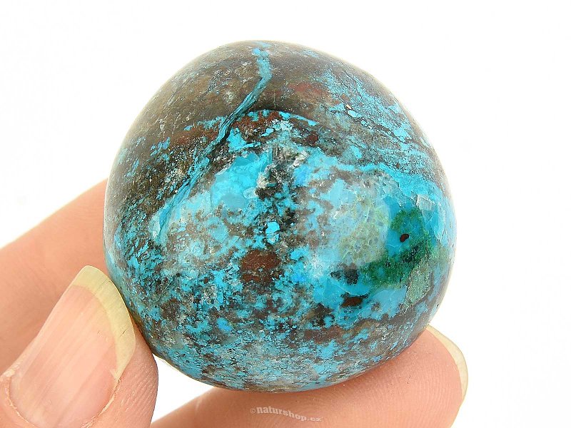 Smooth chrysocol stone from Peru 54g