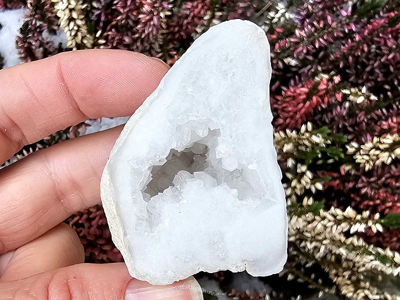 Quartz-calcite geode from Morocco 78g
