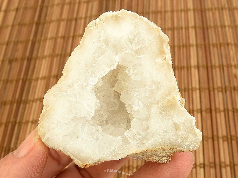 Quartz-calcite geode from Morocco 170g