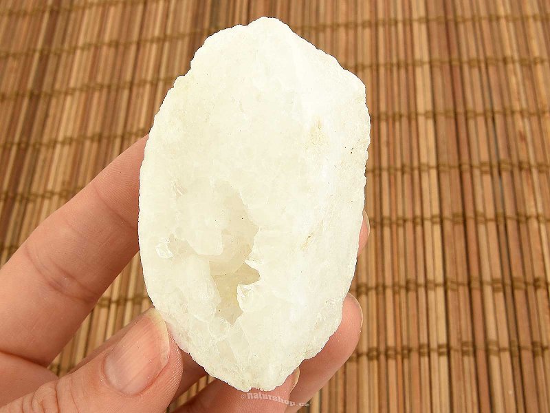 Quartz-calcite geode from Morocco 103g