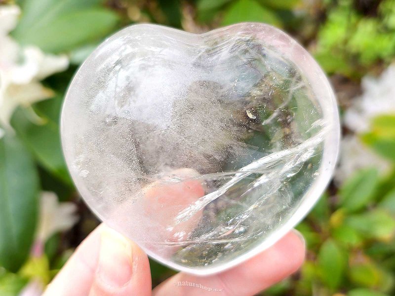 Crystal heart smooth from Madagascar 278g