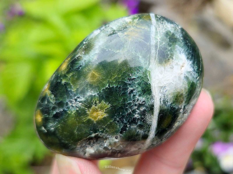 Polished ocean jasper stone 100g