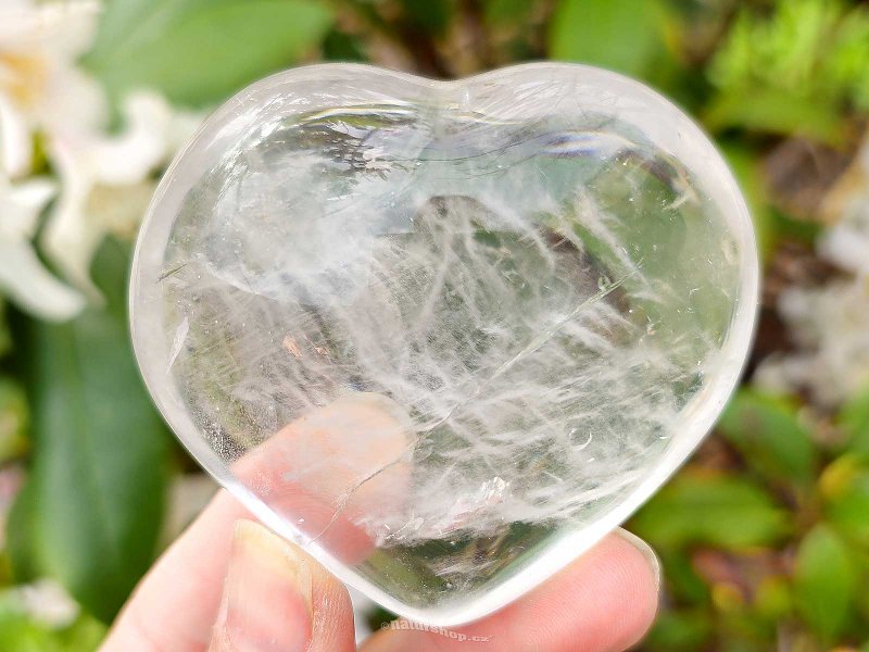 Smooth crystal heart from Madagascar 174g