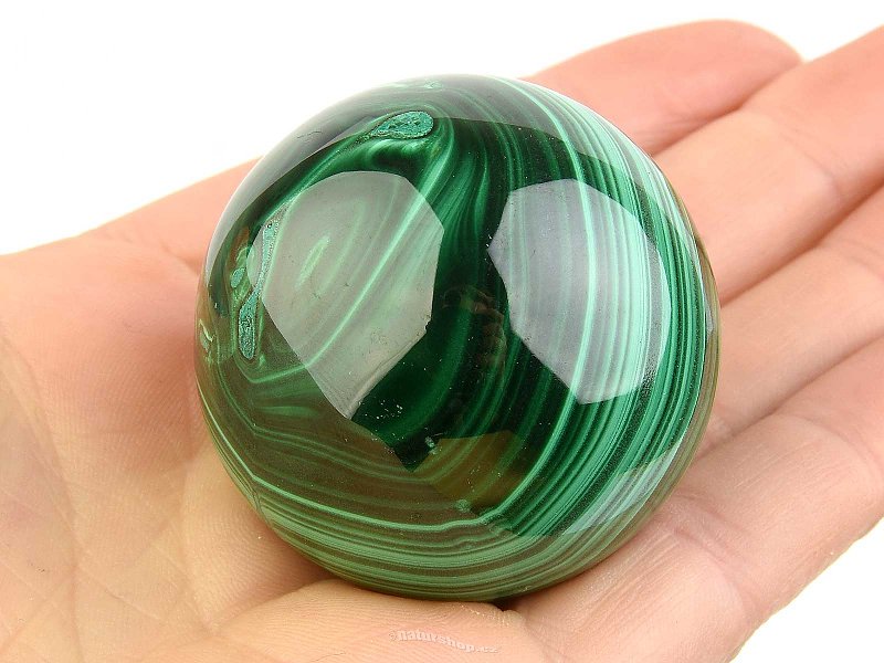 Malachite ball polished from Congo 136g