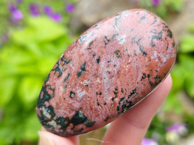 Polished ocean jasper stone 68g