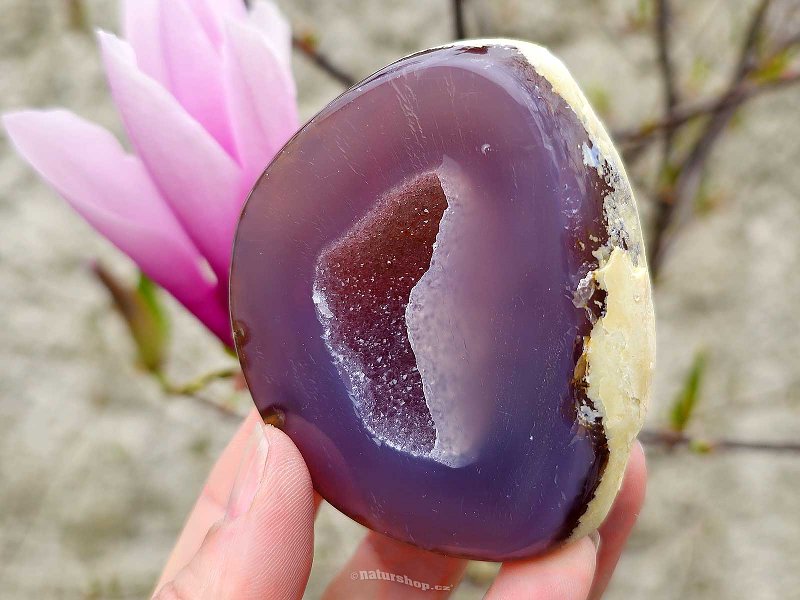 Geode with agate socket 194g (Brazil)