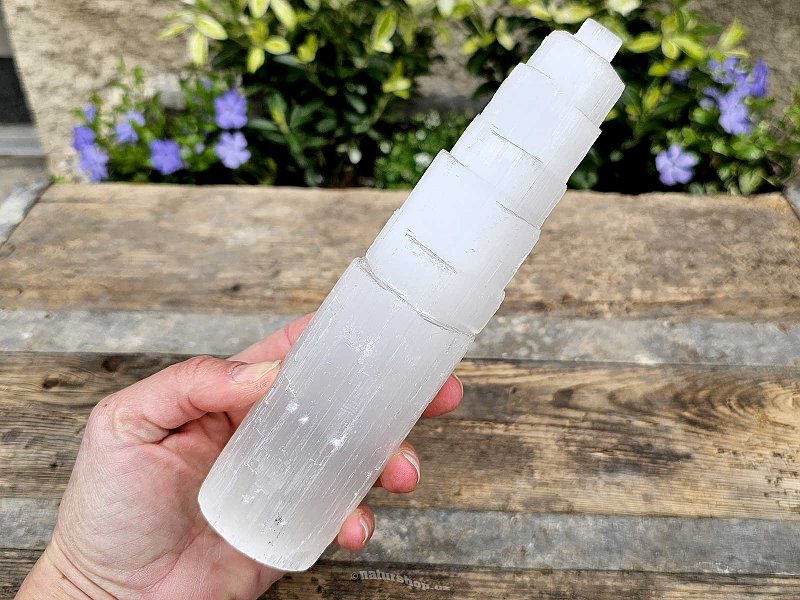 Selenite tower approx. 19.5 - 20cm (Morocco)