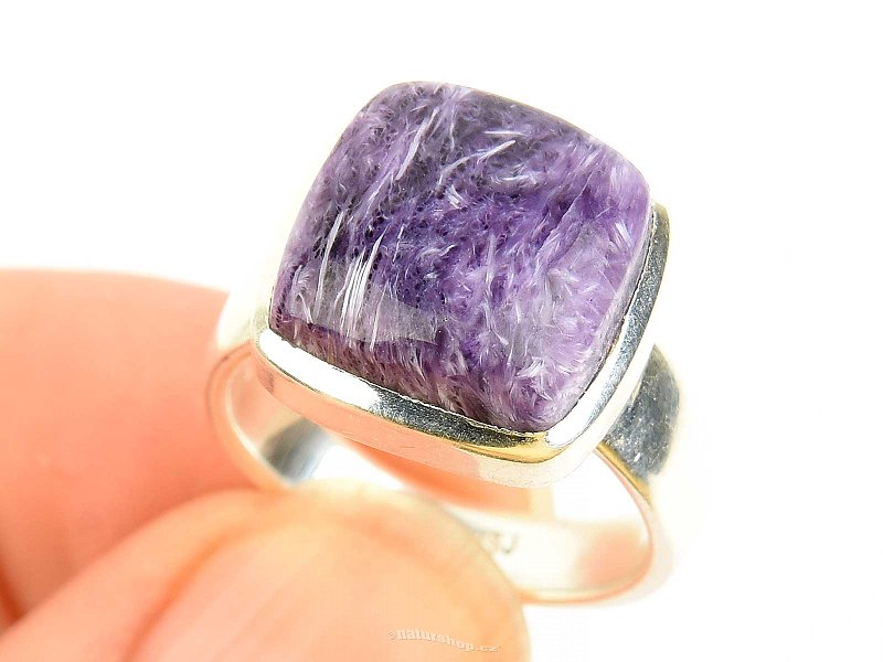 Charm ring square Ag 925/1000 6.5g (size 54)