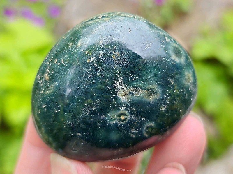 Polished ocean jasper stone 81g
