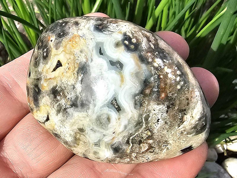 Jaspis oceán hladký kámen 98g