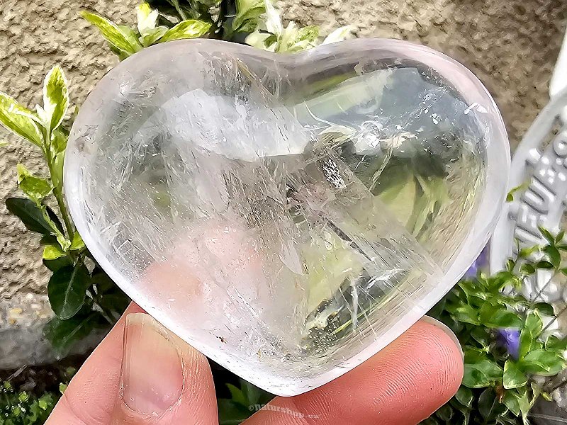 Crystal heart 168g from Madagascar