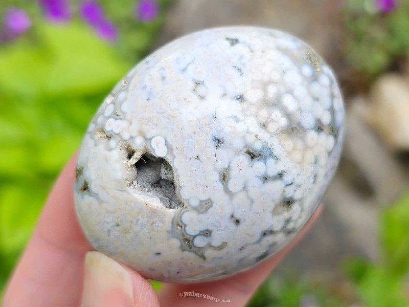 Polished ocean jasper stone 84g
