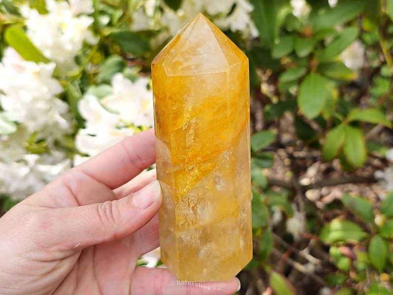 Pointed crystal with limonite (Madagascar) 419g
