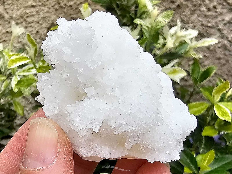 Aragonite white crystal druse from Mexico 122g