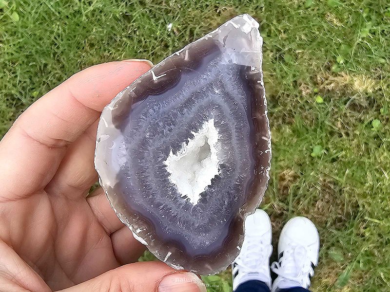 Geode agate natural with cavity Brazil 204g