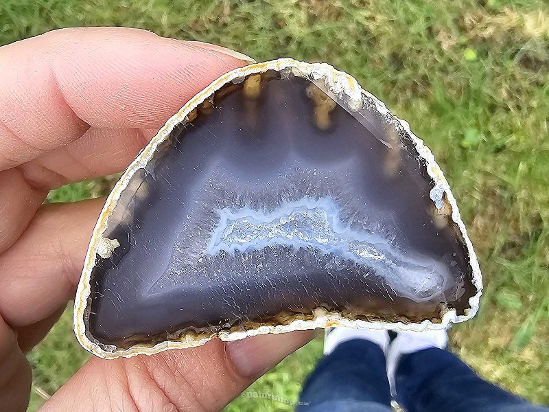 Agate geode with a hollow 72g from Brazil