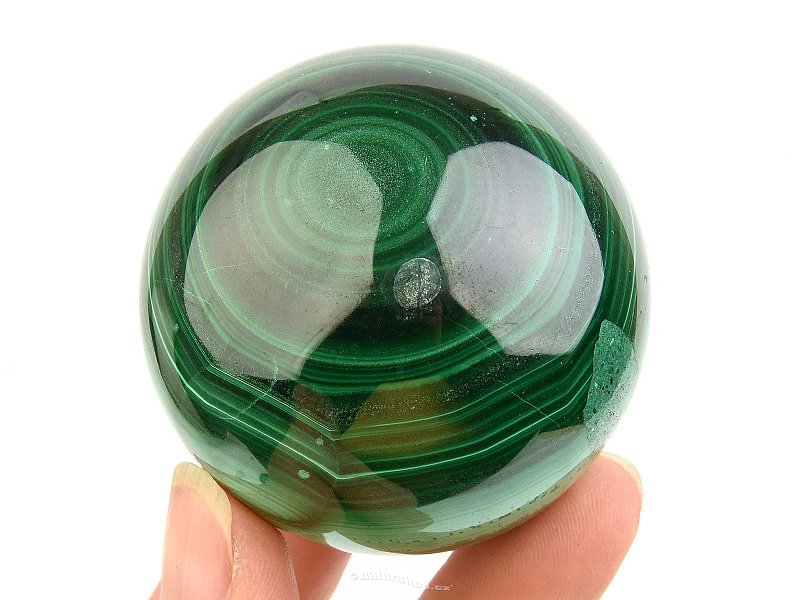 Malachite ball polished from Congo 244g