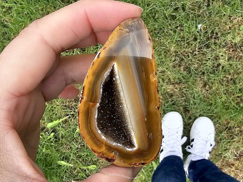 Agate geode with a hollow 109g from Brazil