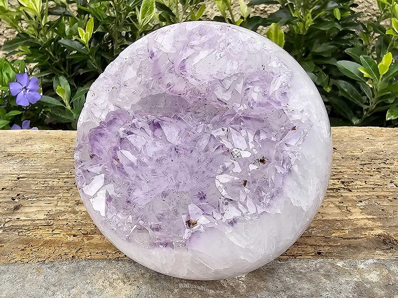 Amethyst ball with crystals Ø100mm Brazil