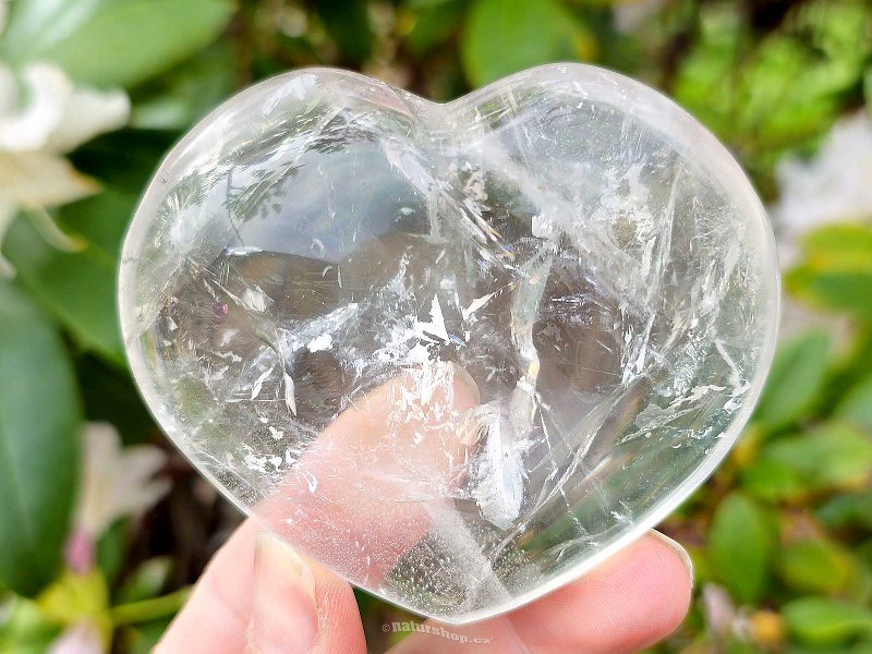 Crystal heart smooth from Madagascar 230g