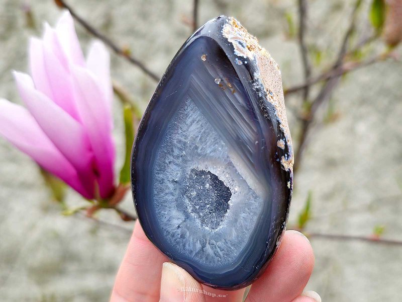 Geode natural agate with cavity Brazil 143g