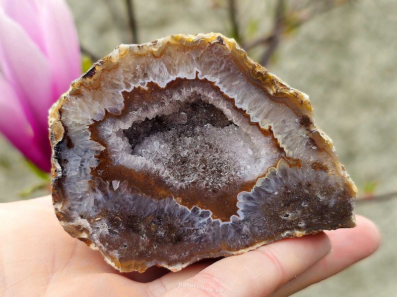 Geode agate natural with cavity Brazil 206g