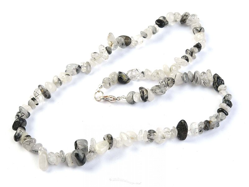 In tourmaline crystal necklace (45 cm)