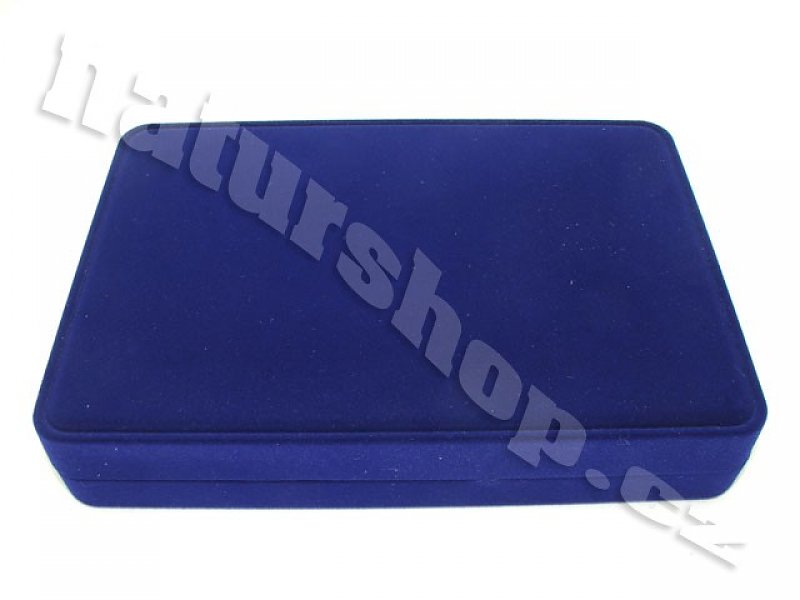 Blue velvet gift box 18 x 12,5 cm