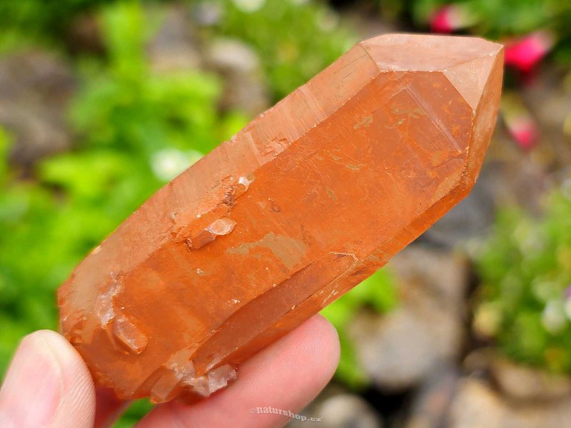 Tangerine crystal raw crystal from Brazil 73g
