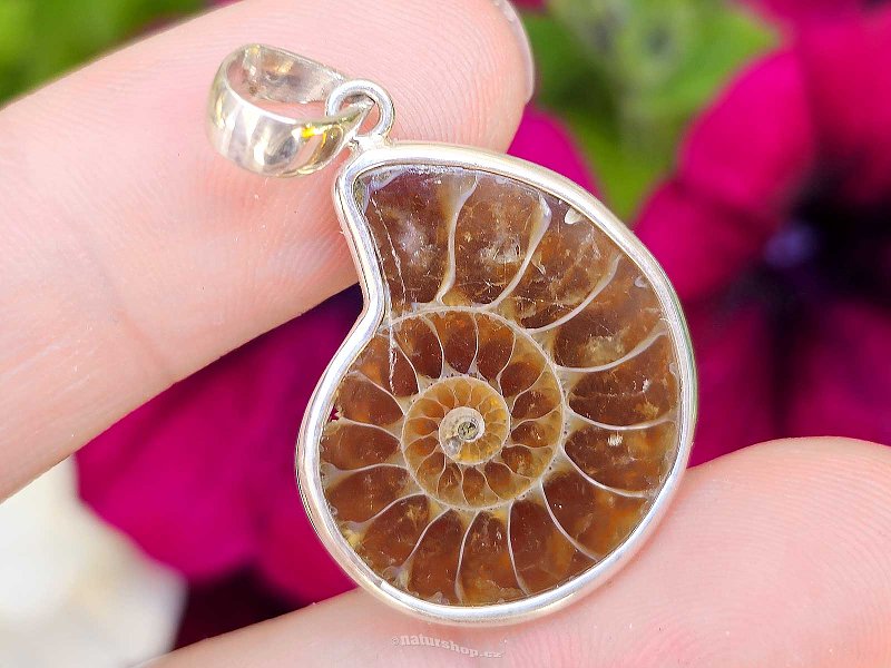 Silver pendant with ammonite Ag 925/1000 4.1g
