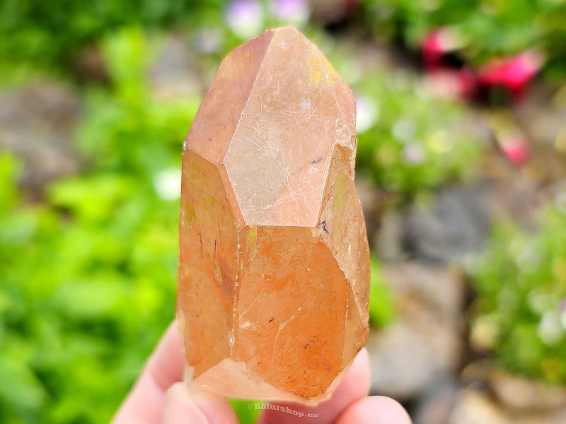 Tangerine crystal raw crystal from Brazil 77g