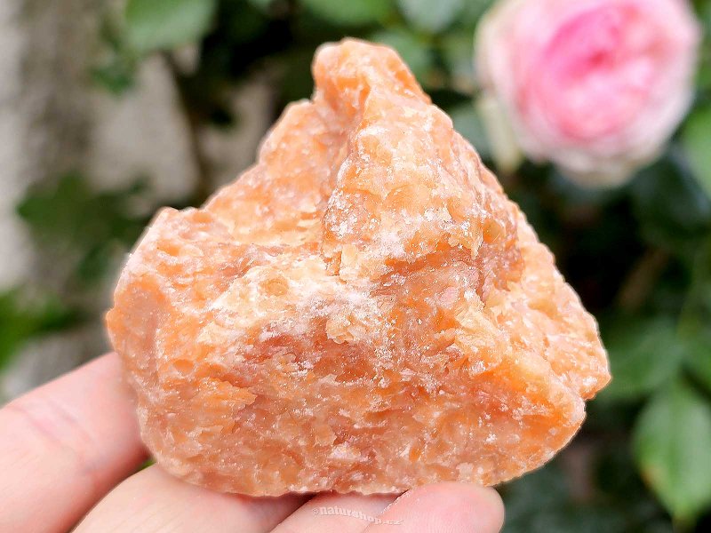 Calcite orange raw 188g (Brazil)