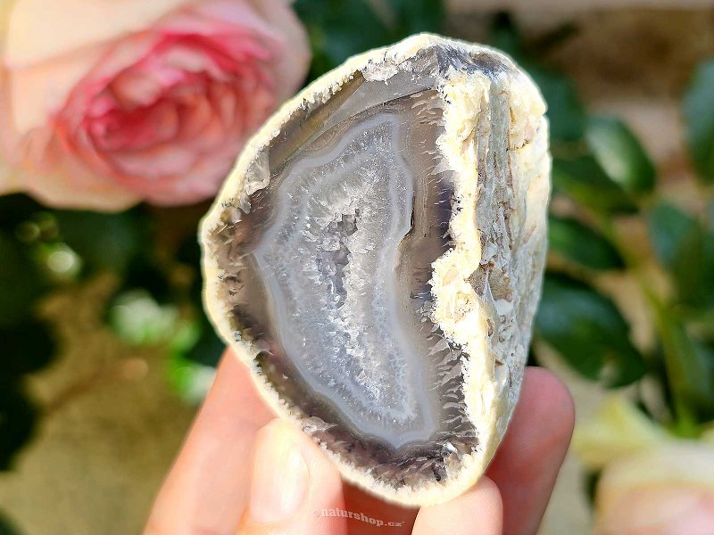 Agate geode with cavity 150g from Brazil