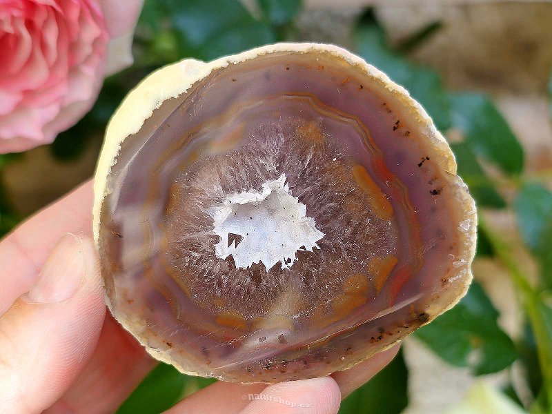 Natural agate geode with hollow 143g Brazil