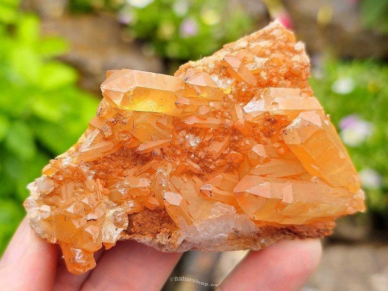 Tangerine crystal natural drusen 91g (Brazil)