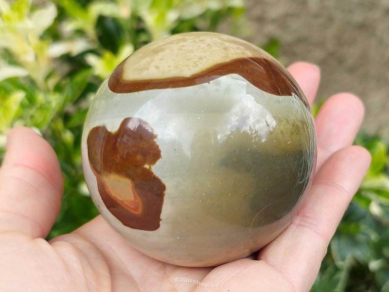 Polished ball of variegated jasper Ø63mm Madagascar