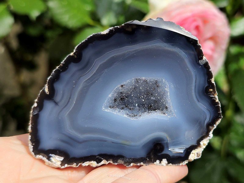 Geode agate gray - blue Brazil 197g