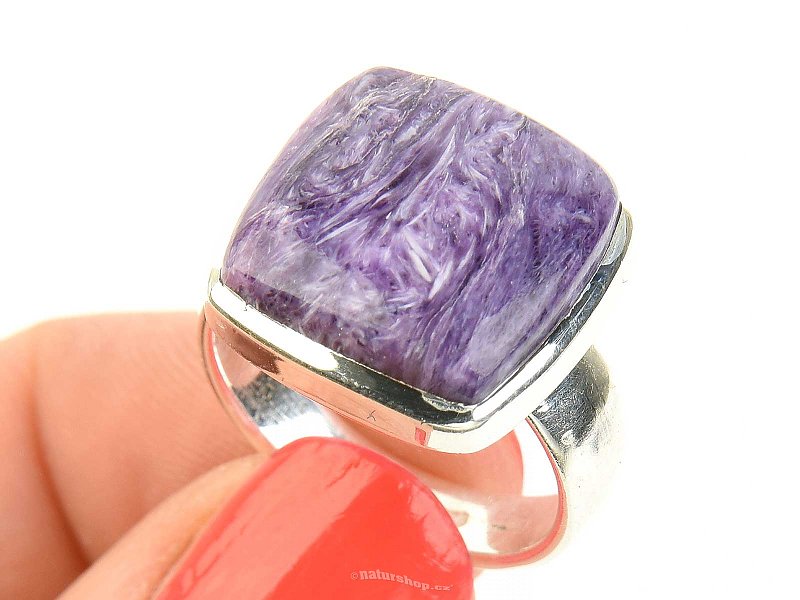 Ring charm square Ag 925/1000 7.8g (size 58)